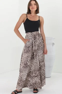 Archer Pants - High Waisted Wide Leg Pants in Tatum Print><noscript><img width=