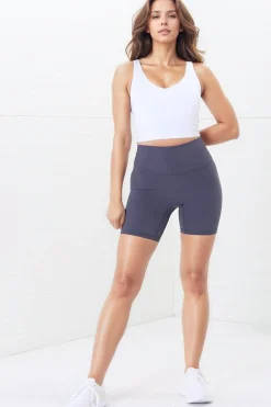 Axel Bike Shorts - Thick Highwaisted Band Bike Shorts in Lilac Grey>Salty Crush Sale