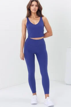 Axel Leggings - High Waisted Full Length Leggings in Cobalt Blue><noscript><img width=