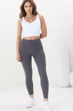 Axel Leggings - High Waisted Full Length Leggings in Dark Grey><noscript><img width=