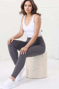 Axel Leggings - High Waisted Full Length Leggings in Dark Grey><noscript><img width=