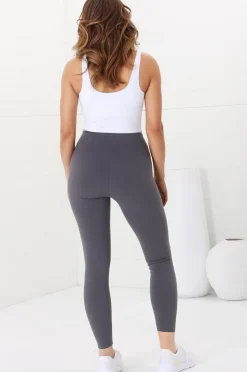 Axel Leggings - High Waisted Full Length Leggings in Dark Grey><noscript><img width=