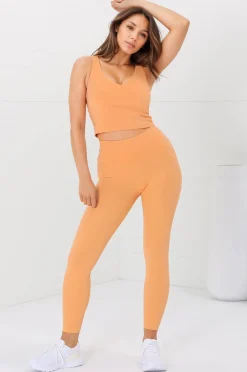 Axel Leggings - High Waisted Full Length Leggings in Boston Orange><noscript><img width=