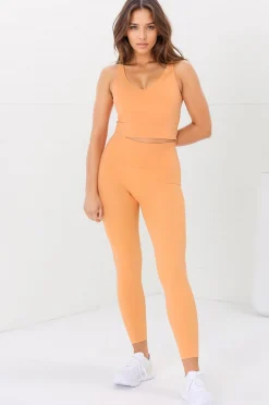 Axel Leggings - High Waisted Full Length Leggings in Boston Orange><noscript><img width=