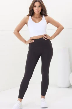 Axel Leggings - High Waisted Full Length Leggings in Dark Carbon Ash>Salty Crush