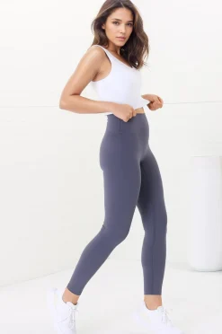 Axel Leggings - High Waisted Full Length Leggings in Lilac Grey><noscript><img width=