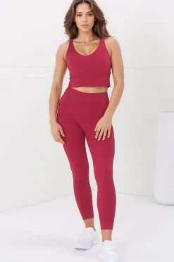 Axel Leggings - High Waisted Full Length Leggings in Magenta><noscript><img width=