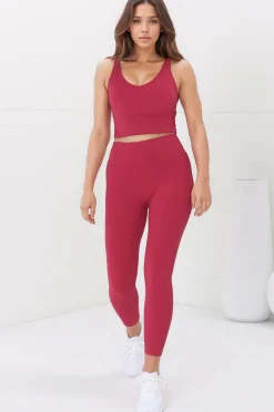 Axel Leggings - High Waisted Full Length Leggings in Magenta><noscript><img width=