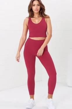 Axel Leggings - High Waisted Full Length Leggings in Magenta><noscript><img width=