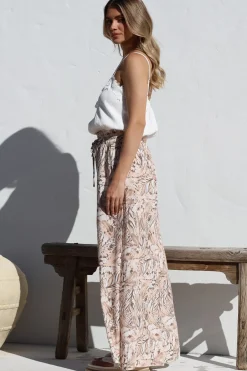 Charli Pants - Paper Bag High Waisted Wide Leg Pants in Akira Print><noscript><img width=