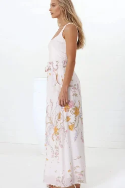 Charli Pants - Paper Bag High Waisted Wide Leg Pants in Sheree Print><noscript><img width=