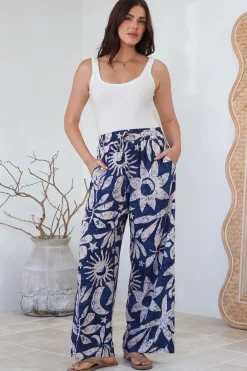 Dudah Pants - High Waisted Wide Leg Pants in Moonshadow Print><noscript><img width=