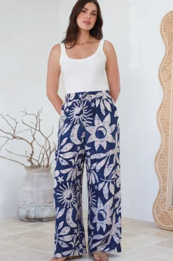 Dudah Pants - High Waisted Wide Leg Pants in Moonshadow Print><noscript><img width=