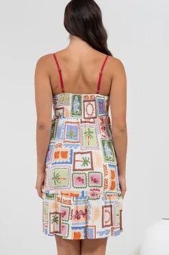Essie Mini Dress - Sun Dress With Shirred Back In Elly Print><noscript><img width=