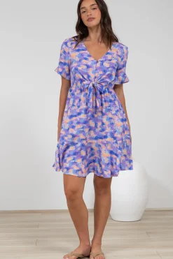 Handel Mini Dress in Confetti Print Purple><noscript><img width=