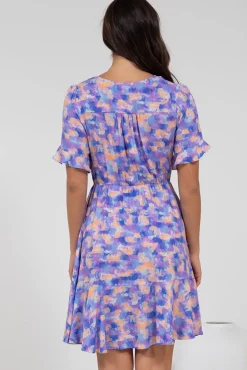 Handel Mini Dress in Confetti Print Purple><noscript><img width=