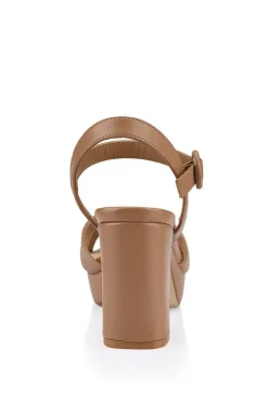 Heppell Platform Heels - Dark Camel Smooth><noscript><img width=