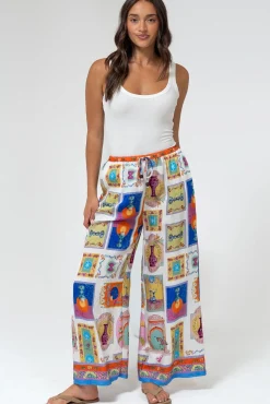 Keo Pants - High Waisted Wide Leg Pants in Marta Print><noscript><img width=