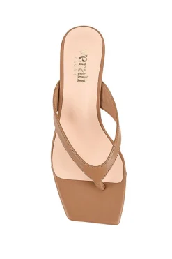 Martha Kitten Heels - Dark Caramel Tan>Verali