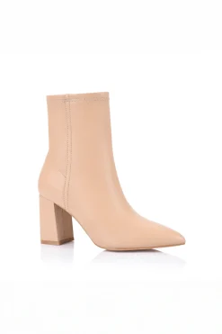 Max Stretch Ankle Boots - Beige Stretch>Verali Online
