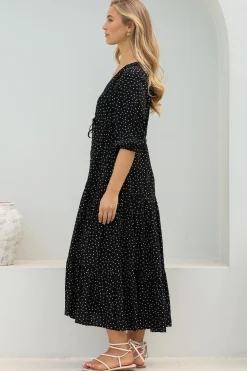 Montania Maxi Dress - Buttoned Bodice Pull in Waist Dress><noscript><img width=