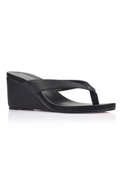 Polly Thong Wedges - Black>Verali Clearance