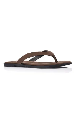 Sascha Casual Thongs - Chocolate Micro>Verali