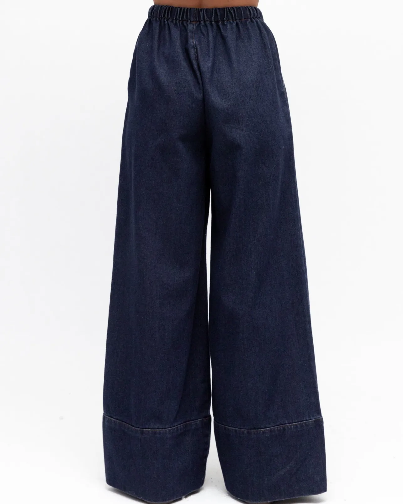 Stella Jeans - Elasticated Waist Wide Leg Jeans in Dark Denim>Salty Crush Outlet