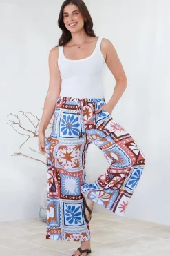 Tarin Pants - High Waisted Wide Leg Pants in Lirael Print><noscript><img width=
