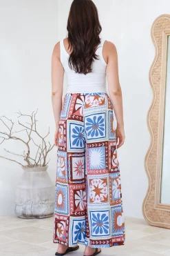 Tarin Pants - High Waisted Wide Leg Pants in Lirael Print><noscript><img width=