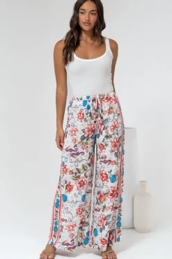 Tarin Pants - High Waisted Wide Leg Pants in Safia Print><noscript><img width=