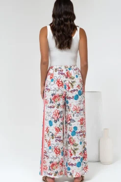 Tarin Pants - High Waisted Wide Leg Pants in Safia Print><noscript><img width=