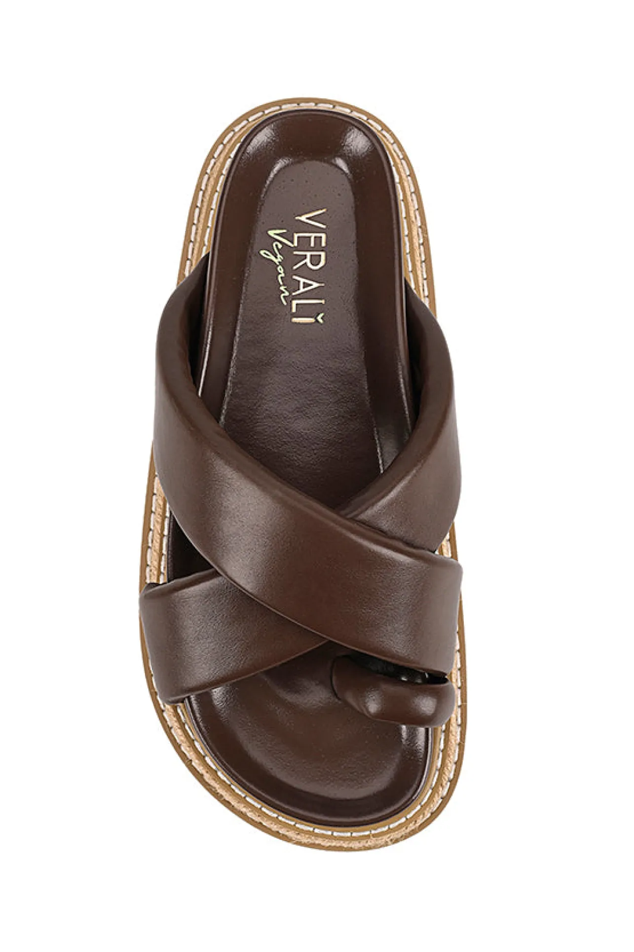 Thelma Flatform Slides - Chocolate Brown>Verali Best