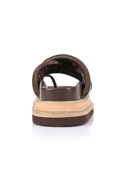 Thelma Flatform Slides - Chocolate Brown><noscript><img width=