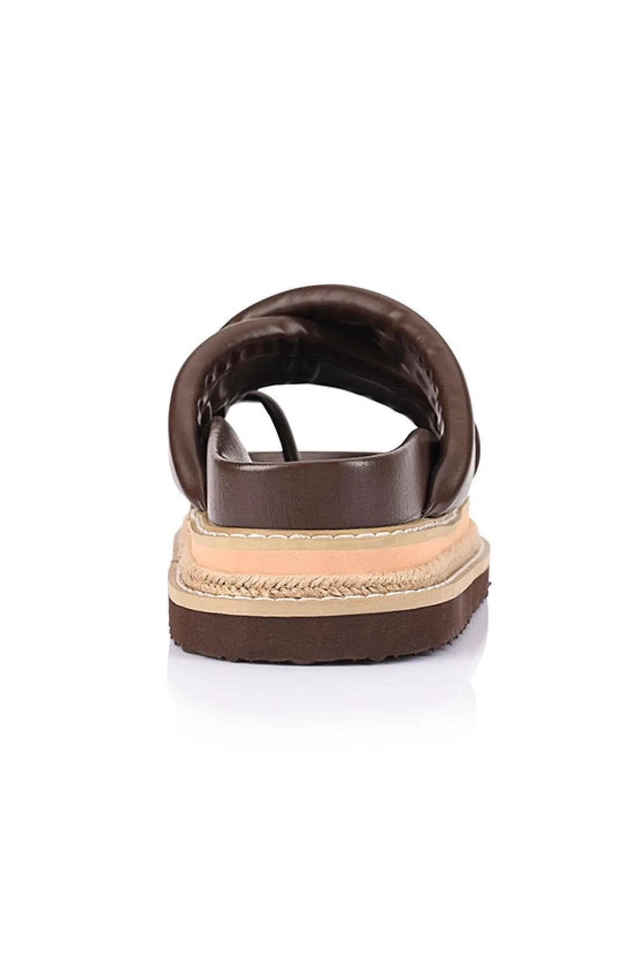 Thelma Flatform Slides - Chocolate Brown>Verali Best