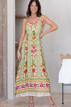 Tiff Maxi Dress - Adjustable Strap Sun Dress in Sunkissed Print><noscript><img width=
