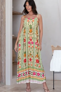 Tiff Maxi Dress - Adjustable Strap Sun Dress in Sunkissed Print><noscript><img width=