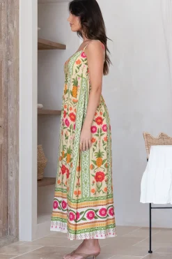 Tiff Maxi Dress - Adjustable Strap Sun Dress in Sunkissed Print><noscript><img width=