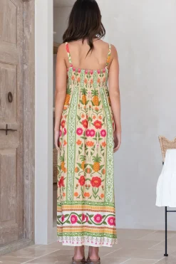Tiff Maxi Dress - Adjustable Strap Sun Dress in Sunkissed Print><noscript><img width=
