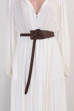 Vance Contemporary Adjustable Belt - Coffee><noscript><img width=