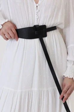 Vance Contemporary Adjustable Belt - Black><noscript><img width=